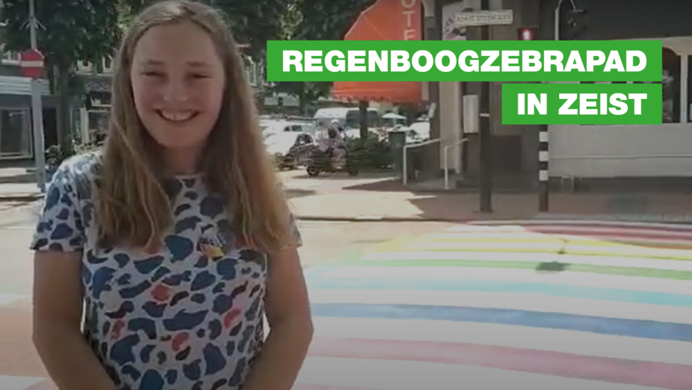 Regenboogzebrapad